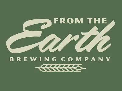 From the Earth Brewing branding brewery design graphic product branding product design simple design type art