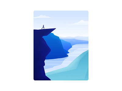 Some Practice art color design drawing graphic hill icon illustration mountain poster river scenery ui vector web