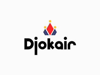 Djokair Logo concept design logo minimalist typography vector