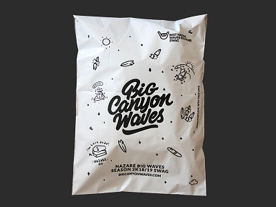 Big Canyon Waves bag nazare shipping bag swag waves