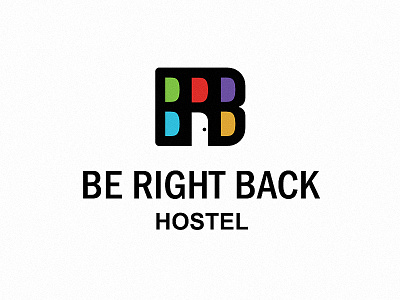 BRB logo colorful identity letters logo typography