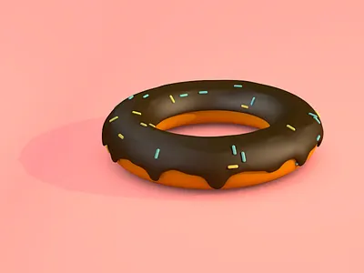 Cute Donut c4d ui 插图