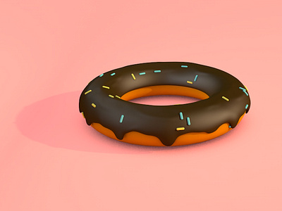 Cute Donut c4d ui 插图