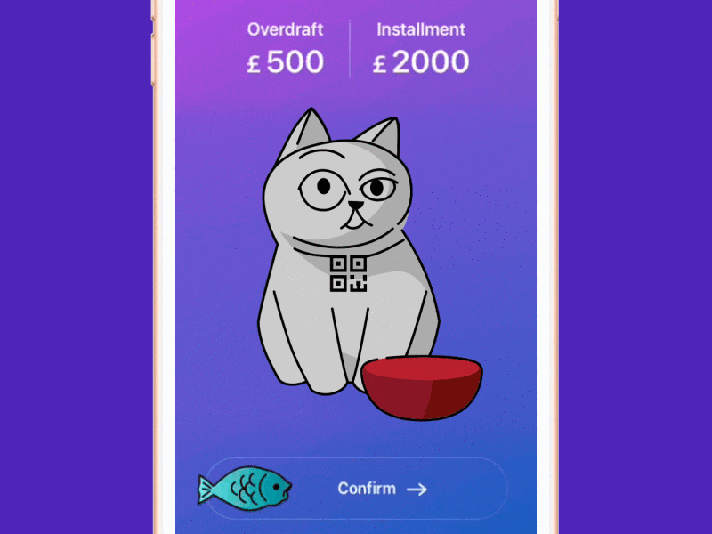 Monocat - Mobile App Mascot Animation 2d aftereffects animation app animation applicaiton character design flat gif illustration mascot mobile mobile animation mobile app motion pet udtech ui ui animation vector