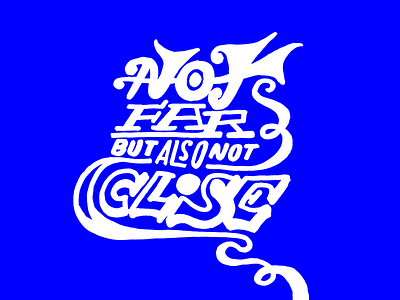 Not Far handlettering illustration lettering type