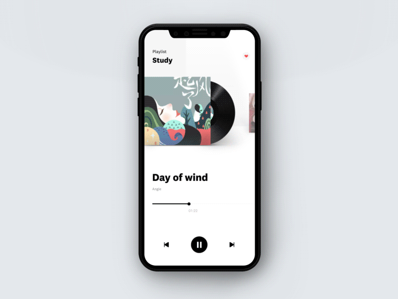 Music Player App app interaction music player ui