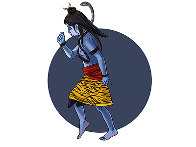 Lord Shiva Dancing Story Illustration book illustration cute illustration design education god illustration lord shiva story illustration