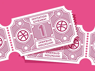 x2 Dribbble Invites debut debut shot design dribbble dribbble invite dribbble invite giveaway giveaway icon illustration invitation invite invite design invite friends vector welcome