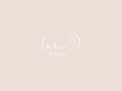 Luna Rae Photography Logo branding design eclectic ethereal icon illustration logo lunar moon photographer portrait photographer san serif script senior photographer star stars swoone typography vector watermark