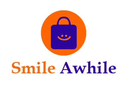 Smile Awhile Logo bag logo banding design business logo design identity design illustration logo logo design shop logo store logo unique design