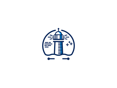 Lighthouse blue lighthouse ocean sea