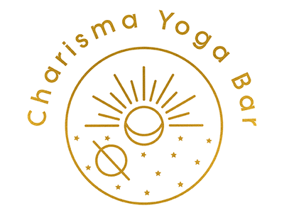 Charisma Yoga Bar logo moon stars sun yoga