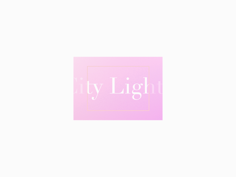 CityLight gradient after effect colors design gif typogaphy ui