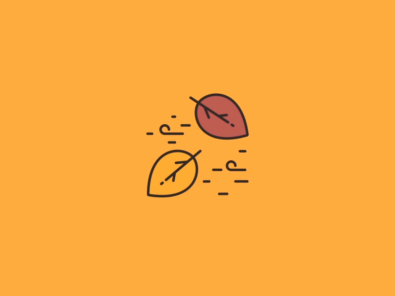 Falling Leaves animation autumn autumn leaves design fall falling gif icon icon design illustration leaves simple weather wind
