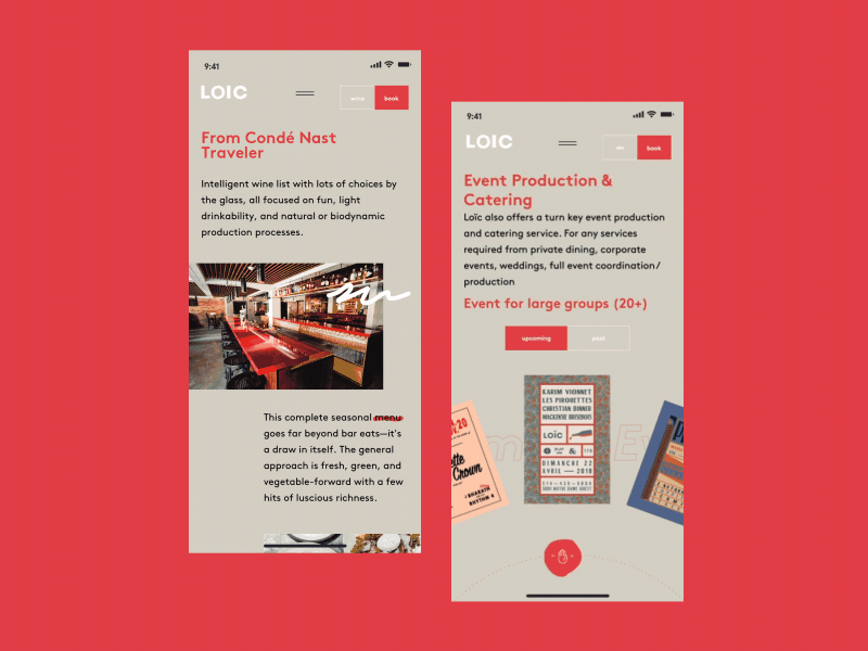LOIC | Mobile animation clean concept creative design minimal mobile animation mobile app typography ui ux web