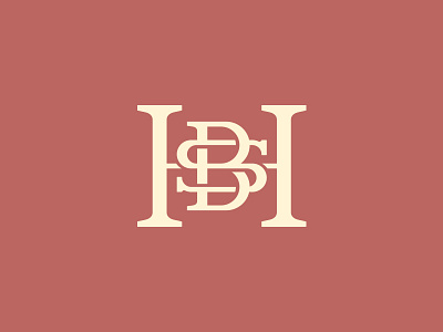 Big Springs Homestead Monogram b branding h logo logotype monogram monogram design monogramlogo s type typography