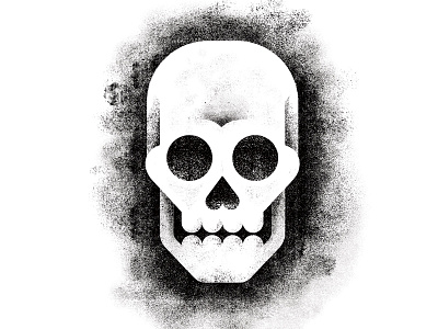 Skull grain minimal monocrhome rough shading skull texture vector