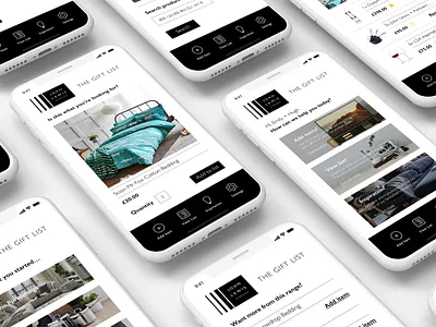 John Lewis - The Gift List (Part 1) app concept design flat minimal prototyping ui ux web