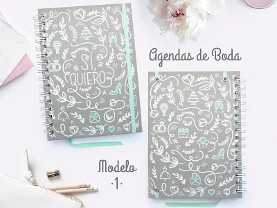 'Sí, quiero' Illustration Mockup design floral graphic design illustration lettering mockup typo typography vector