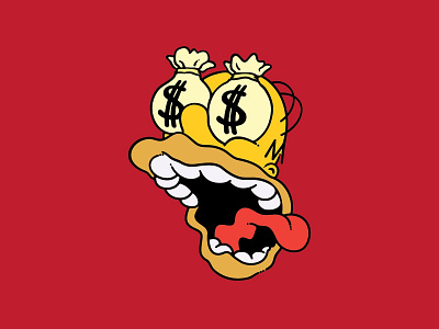 Cash Money Homer cash graphic homer homersimpson money thesimpsons