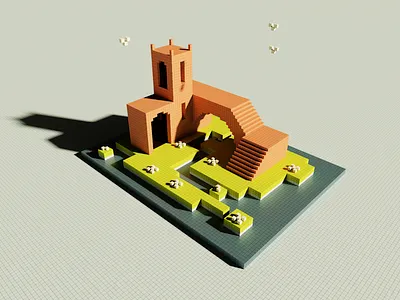 Monument Voxel 📦🏰 magicalvoxel monumentvalley voxel voxelart