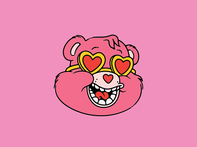 Big Cheesin Carebear carebear graphic illustration