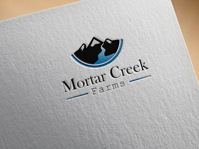 Mortal creek farms 2d animation animation brand brand design farms flat flat flat design flat design graphic design graphic design hill icon illustration lake logo logo vector