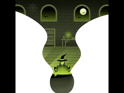 Witches Cauldron cauldron halloween illustration illustrator vector witch