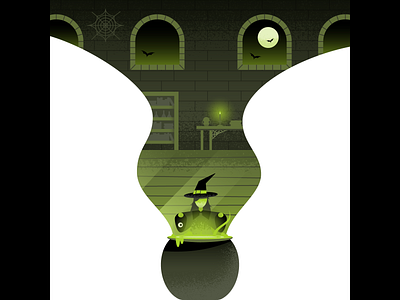 Witches Cauldron cauldron halloween illustration illustrator vector witch
