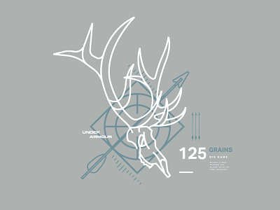 Heads Up Elk badge branding design illustration outdoor the great outdoors under armour