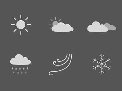 Daily UI 037 Weather dailyui icon ui weather weather icon weather icons