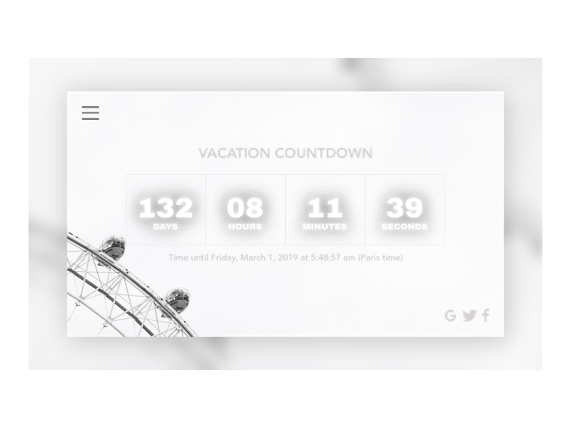 DailyUI - 014 - Countdown GIF big wheel daily challange