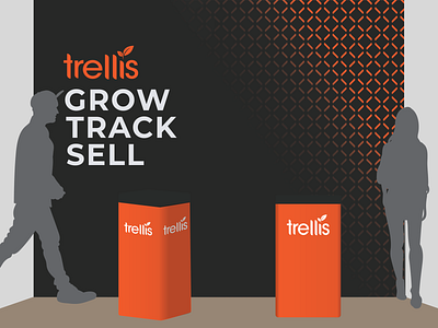 Trellis Conference Booth Mockjp booth cannabis compliance confernce seed to sale tracking tradeshow