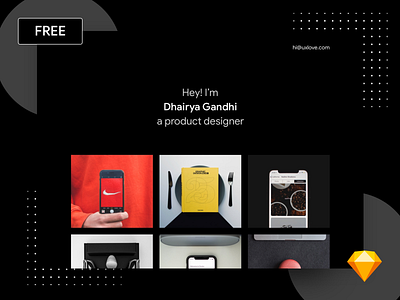 Minimal Portfolio: Sketch Freebie clean freebie minimal onepage portfolio sketch