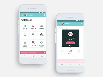 Loyalty Program cards design icons prototype