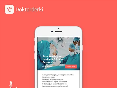 Doktorderki app branding design flat typography ui ux