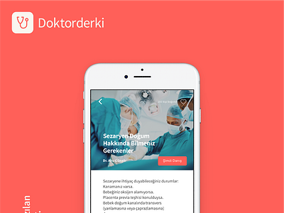Doktorderki app branding design flat typography ui ux
