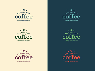 Central City Coffee - Sub Brands coffee logo non profit oregon pdx portland type typography