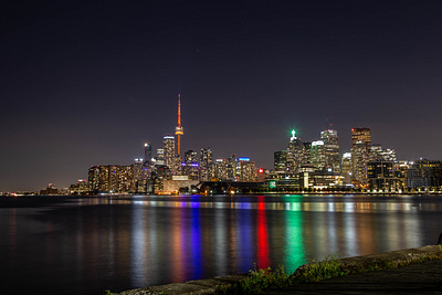 Toronto Skyline at Night cityscape photograph photography skyline