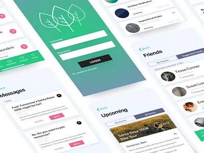 iOS App Concept - Get Outside apple icon calendar calendar app flat design ui design ui designs ux ux design ux designer vector