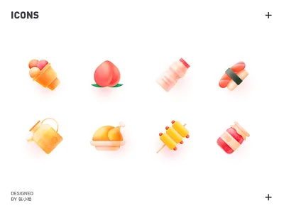 food icons brochette chicken food honey pomelo tea ice cream icon icons jam juice peach roast chicken sushi tea yakult 张小哈