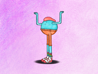 who even knows anymore character color expression illustration sneakers texture