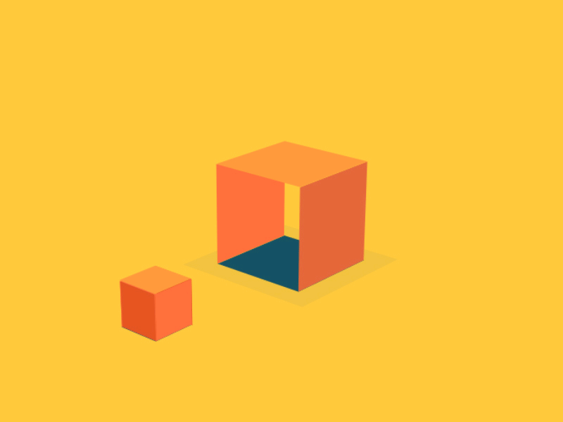 3D Cube 3d after effects animation cube design gif motion vector webkul