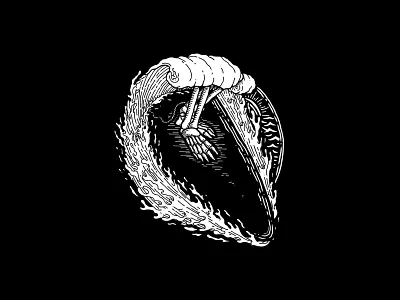 Lets Surfing artwork branding design handmade illustration sketch skull surfing vector