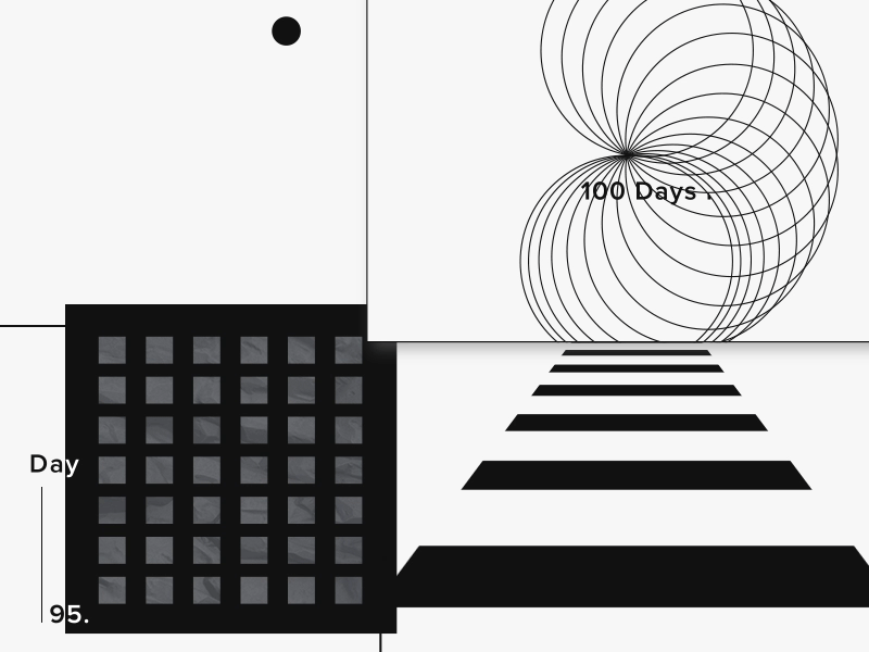 Day 95 100daysproject after effects animation black design geometric gif graphic minimalism monday mood motion white