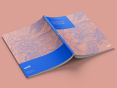 Urban Study Brochure branding brochure corporate identity cover artwork cover design design identity ik blue illustration layout minimalism print type typography