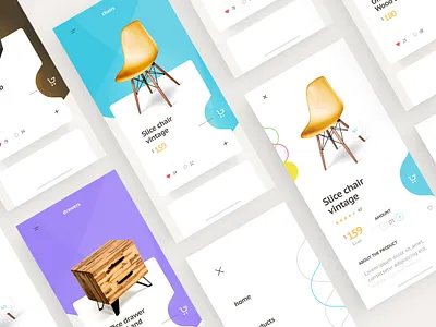 Furniture app store app app concept colors furniture furniture store