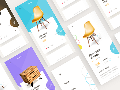 Furniture app store app app concept colors furniture furniture store