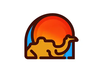 Al Matiah animal branding colorful hotel identity logo logodesign sky sun traditional