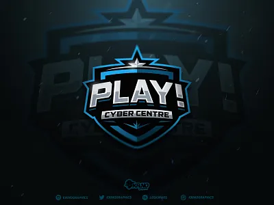 Play Cyber Centre design esport esport logo esports logo graphic design illustration krinographics logotype mascot